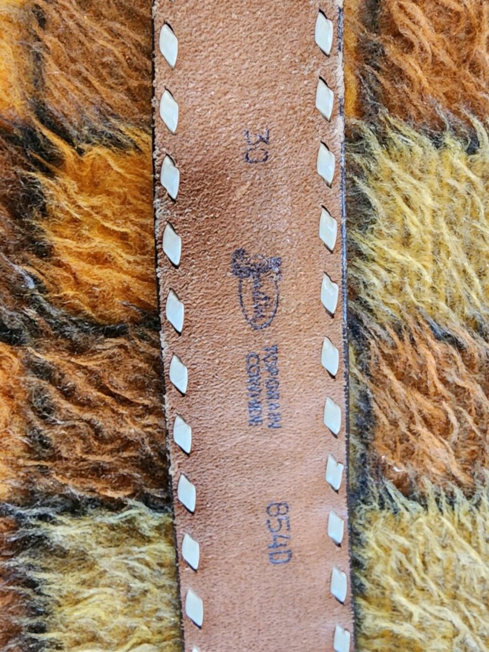 Justin Western Tooled Leather Belt | Personalized “Shari” View 4